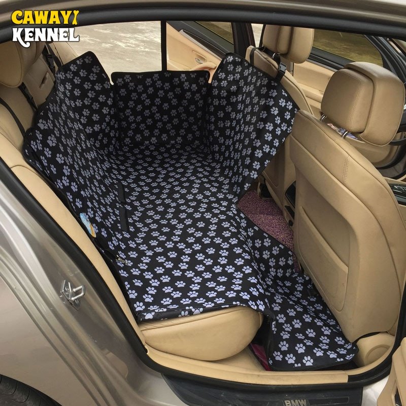 CAWAYI KENNEL Dog Carriers Waterproof Rear Back Pet Dog Car Seat Cover Mats Hammock Protector With Safety Belt transportin perro