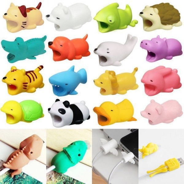 Cartoon Animals Data Line Protector For Iphone X XS Max XR 7 8 Plus 6 6S 5 5S Case For Huawei P20 Lite P Smart Phone Accessory - Image 4