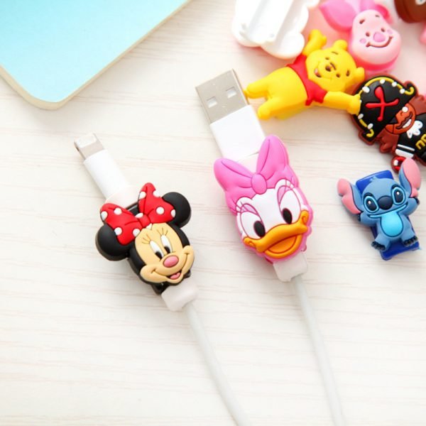 Cartoon Fashion New USB Cable Earphones Protector Colorful Coque For Iphone X 8 4 4s 5 5s 5c se 6 6s 7 7S Plus Case Fundas Cases