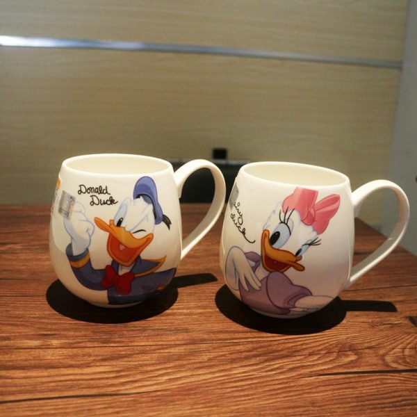 Cartoon Mug Mickey Minnie Ceramic Cups Milk 320ml Creative Fashion Couples Mug Coffee Water Cup Cute Breakfast Cup Xmas Gift - Image 2