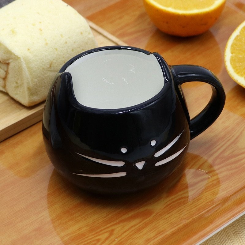 Ceramic Cute Cat Mugs With Spoon Coffee Tea Milk Animal Cups With Handle 400ml Drinkware Nice Gifts - Image 6