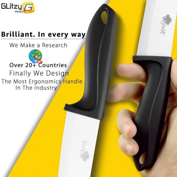 Ceramic Knife 3 4 5 6 inch Kitchen Chef Utility Slicer Paring Ceramic Knives Peeler Set White Zirconia Blade Cooking Cutter Tool - Image 3