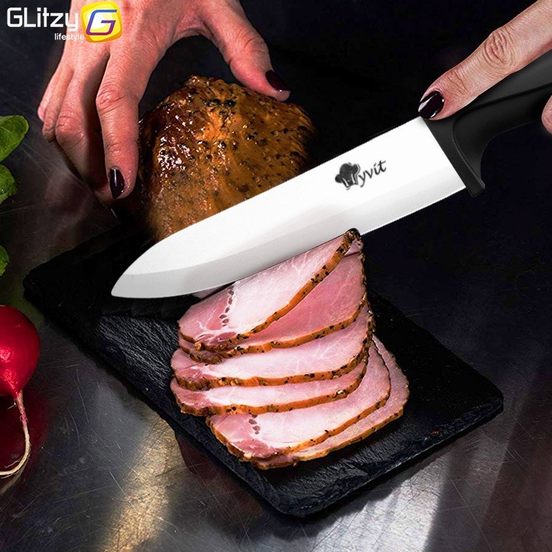 Ceramic Knife 3 4 5 6 inch Kitchen Chef Utility Slicer Paring Ceramic Knives Peeler Set White Zirconia Blade Cooking Cutter Tool - Image 6