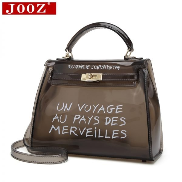 Clear Transparent PVC Shoulder Bags Women Candy Color Women Jelly Bags Purse Solid Color Handbags sac a main femme Crossbody Bag - Image 2
