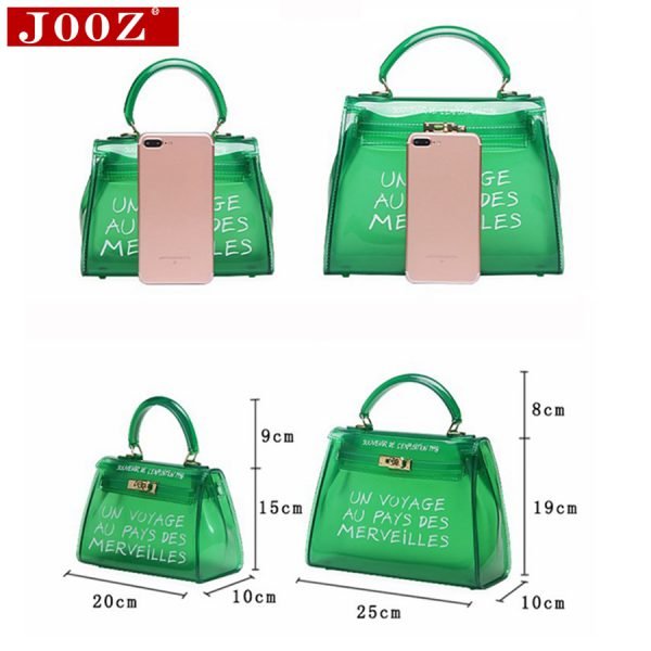 Clear Transparent PVC Shoulder Bags Women Candy Color Women Jelly Bags Purse Solid Color Handbags sac a main femme Crossbody Bag - Image 5