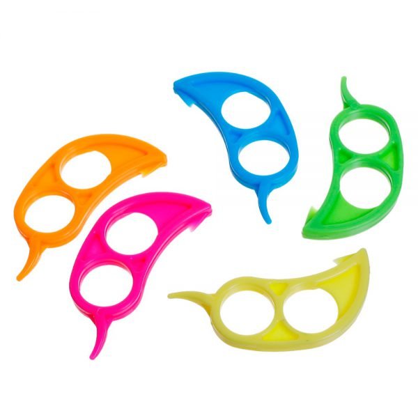 DoreenBeads Plastic Orange Peelers Zesters Lemon Grapefruit Fruit Slicer Opener Cutter Kitchen Gadgets At Random 7.4x3.4cm 1PC - Image 2