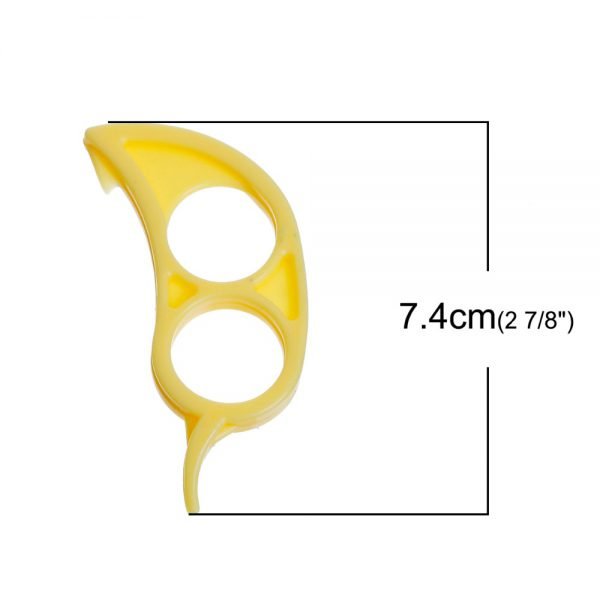 DoreenBeads Plastic Orange Peelers Zesters Lemon Grapefruit Fruit Slicer Opener Cutter Kitchen Gadgets At Random 7.4x3.4cm 1PC - Image 3