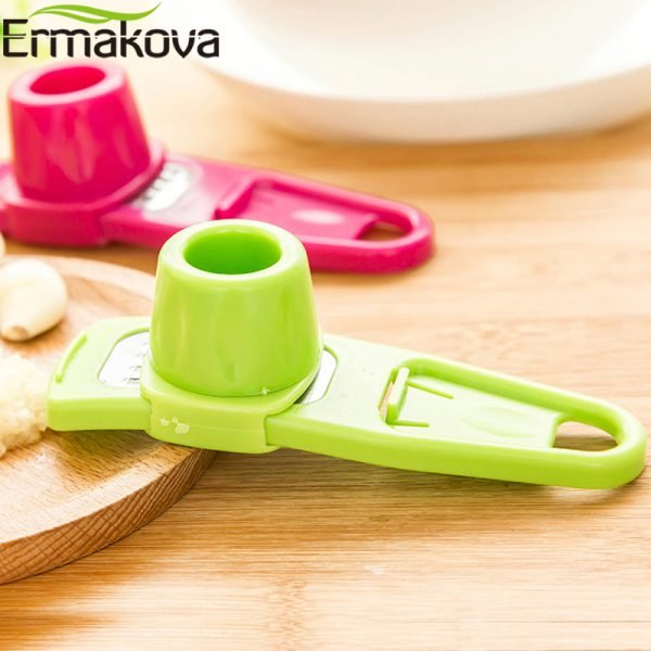 ERMAKOVA ABS Garlic Press Peeler Grater Ginger Garlic Grinding Grater Microplaner Planer Chopper Crush Cutter Slicer - Image 4