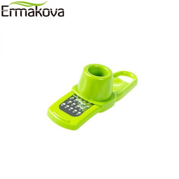 ERMAKOVA ABS Garlic Press Peeler Grater Ginger Garlic Grinding Grater Microplaner Planer Chopper Crush Cutter Slicer - Image 6