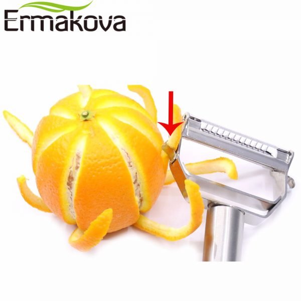 ERMAKOVA Dual Fruit Vegetable Peeler&Julienne Peeler Cutter Sharp Stainless Steel Potato Carrot Grater Planing Kitchen Tools - Image 4