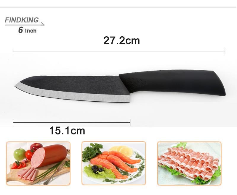 FINDKING Top quality Zirconia black blade 3" 4" 5" 6" inch + Peeler + covers ceramic knife set kitchen Paring Fruit knife - Image 5