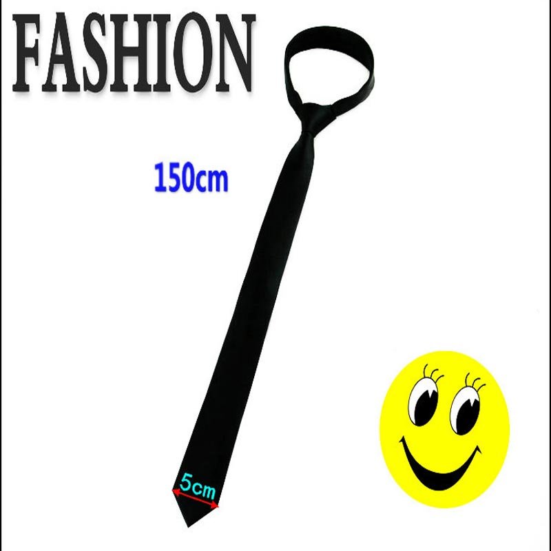 Factory-Exclusive-59-Long-Mens-Skinny-Ties-Black-Polyester-Silk-Plaids-Stripes-Dots-Jacquard-Narrow-5cm-3.jpg