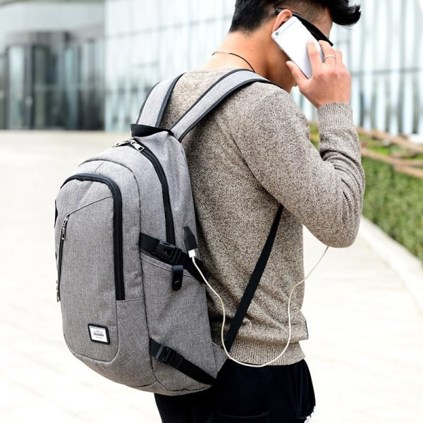 Fashion man laptop backpack usb charging computer backpacks casual style bags large male business travel bag backpack - Image 6