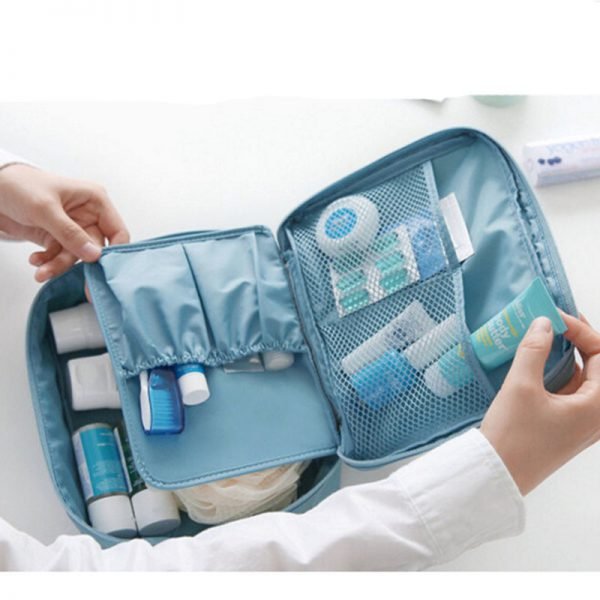 HMUNII Zipper Man Women Makeup bag nylon Cosmetic bag beauty Case Make Up Organizer Toiletry bag kits Storage Travel Wash pouch - Image 5