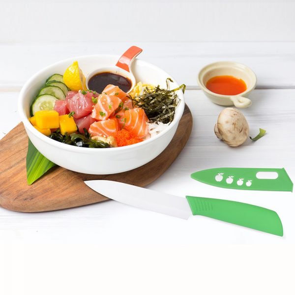 High Quality  Kitchen Cooking Tools Ceramic Knife Single 3 4 5 6 inch White Blade colorful  Handle Ceramic Paring kitchen Knives - Image 5