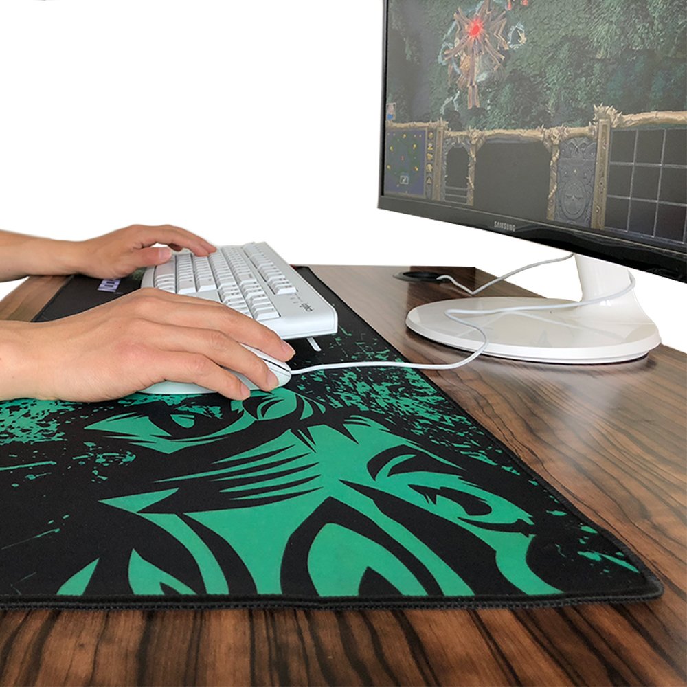 Hot Sales Green Lion Large Gaming Mouse Pad Lockedge Mouse Mat For Laptop Computer Desk Pad Keyboard Mat Mousepad for Gamer