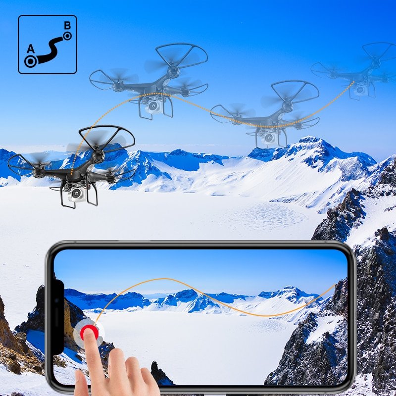 INKPOT Quadrocopter with Camera JJRC H68 RC Drone Profissional Quadcopter High Hold Headless Mode Dron 20 Minutes Playing Time - Image 2
