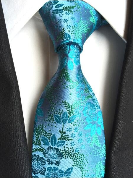 JEMYGINS Classic Silk Men Tie Plaid Neck Ties 8cm Green Blue Ties for Men Formal Wear Business Suit Wedding Party Gravatas - Image 6