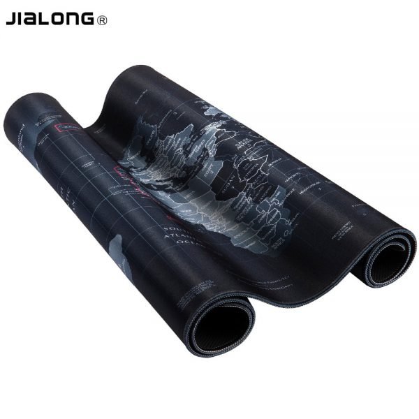 JIALONG Black World Map Mouse Pad Non-slip Rubber Muismat Gaming Mouse Pad 90*40cm Large Speed Mousepad Mat For Mause Pad Gamer - Image 5