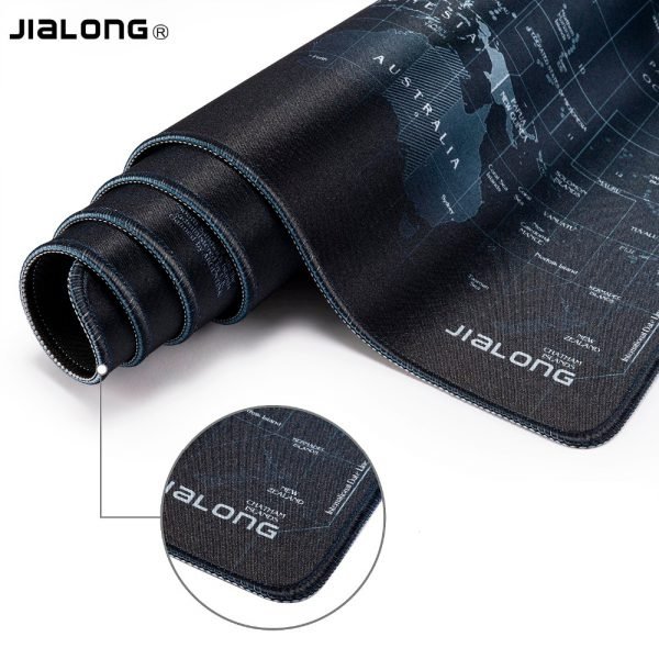JIALONG Black World Map Mouse Pad Non-slip Rubber Muismat Gaming Mouse Pad 90*40cm Large Speed Mousepad Mat For Mause Pad Gamer - Image 6