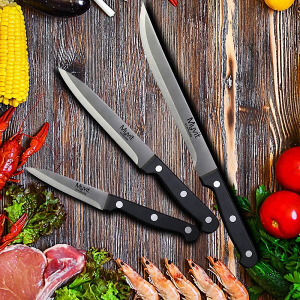 Kitchen Knives Stainless Steel 3.5'5'8' 3CR13 Multifunctional Japanese Style Fruit Paring Bone Knife Meat Cleaver Kitchen tool - Image 5
