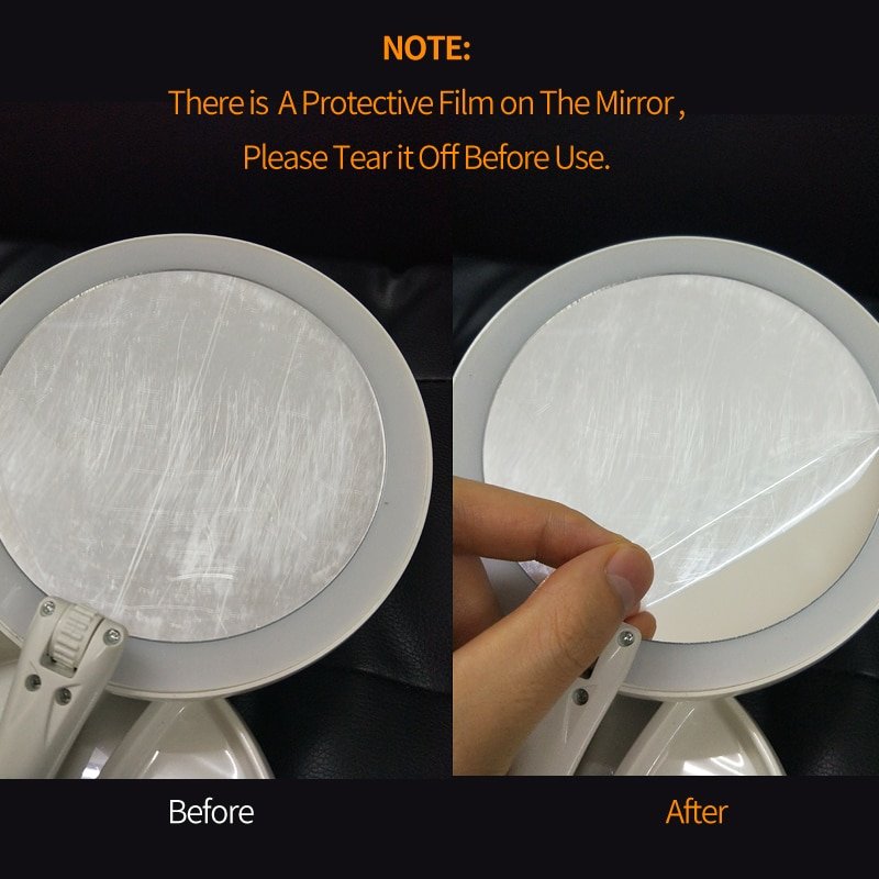 LED lights Mirror Folding 10x Magnification Makeup Mirror Compact Stand Hand Cosmetic Mirror Woman Pocket Mirrors make up vanity - Image 6