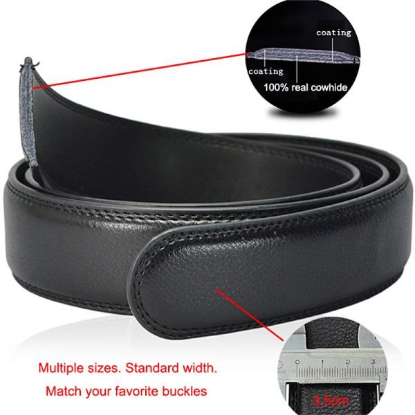 [LFMB]Famous Brand Belt Men Top Quality Genuine Luxury Leather Belts for Men,Strap Male Metal Automatic Buckle - Image 4