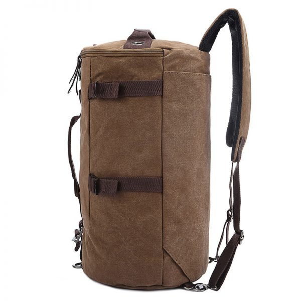 Large Capacity Man Travel Bag Mountaineering Backpack Men Bags Canvas Bucket Shoulder Backpack 012 - Image 2