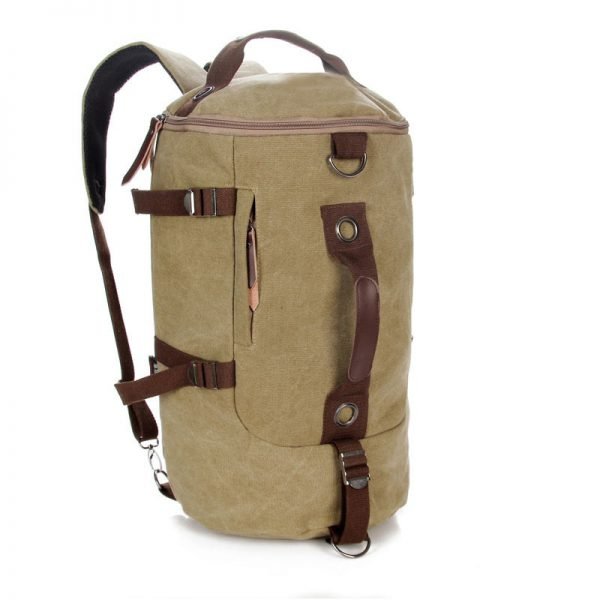 Large Capacity Man Travel Bag Mountaineering Backpack Men Bags Canvas Bucket Shoulder Backpack 012 - Image 3