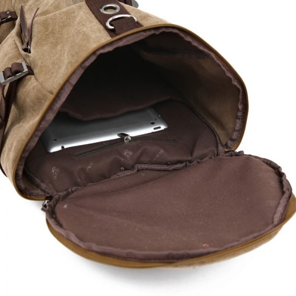Large Capacity Man Travel Bag Mountaineering Backpack Men Bags Canvas Bucket Shoulder Backpack 012 - Image 4