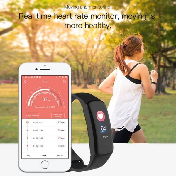 Lerbyee C1Plus Smart Bracelet Color Screen Blood Pressure Fitness Tracker Heart Rate Monitor Smart Band Sport for Android IOS - Image 5