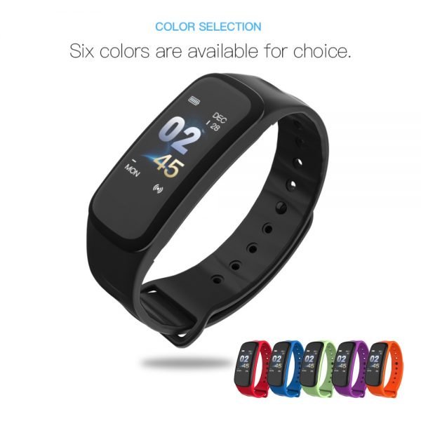 Lerbyee C1Plus Smart Bracelet Color Screen Blood Pressure Fitness Tracker Heart Rate Monitor Smart Band Sport for Android IOS - Image 6