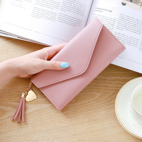 Long Wallet Women Purses Tassel Fashion Coin Purse Card Holder Wallets Female High Quality Clutch Money Bag PU Leather Wallet - Image 5