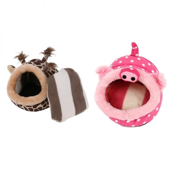 Lovely Chinchillas Squirrel Dog Cat Bed Mini Animals Nest Hamster House Cage Accessories Guinea Pigs Hamster Bed - Image 2