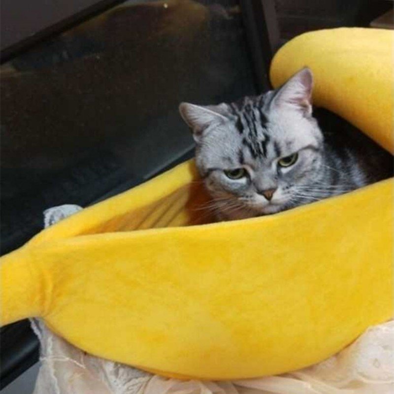 Lovely Creative Banana Shaped Dog/Cat House Soft Warm Kennel Sleeping Bed House Tent Pet Supply Dogs/Cats Accessories - Image 2