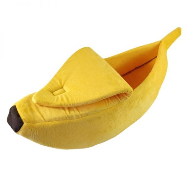 Lovely Creative Banana Shaped Dog/Cat House Soft Warm Kennel  Sleeping Bed  House Tent Pet Supply Dogs/Cats Accessories - Image 4