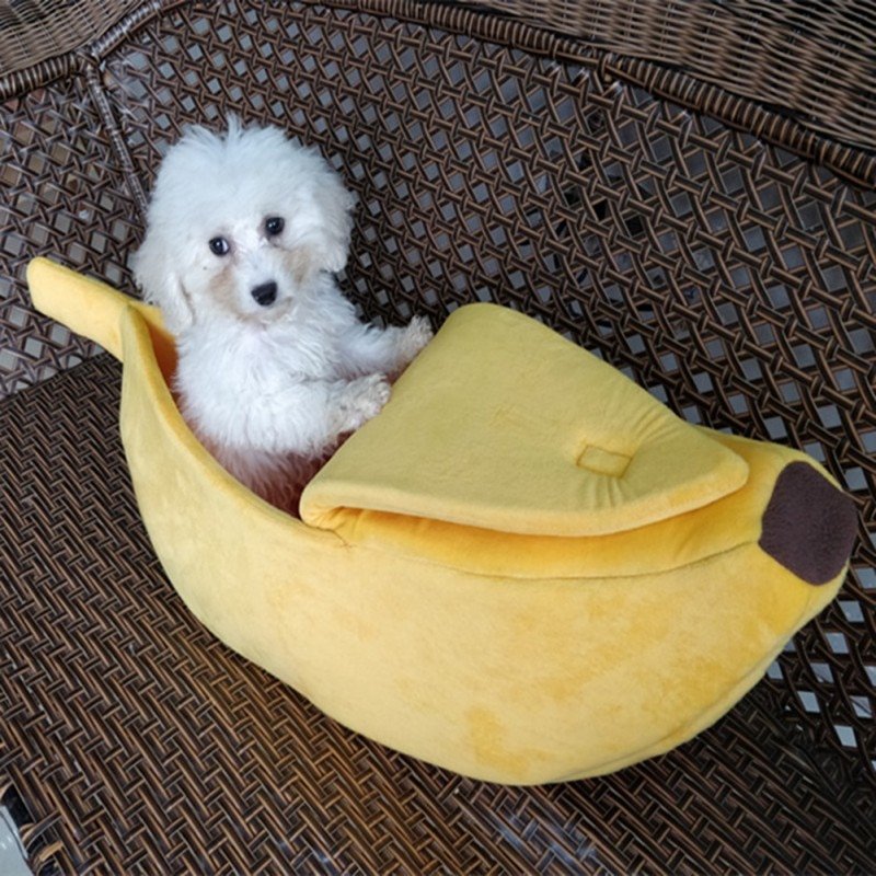 Lovely Creative Banana Shaped Dog/Cat House Soft Warm Kennel Sleeping Bed House Tent Pet Supply Dogs/Cats Accessories