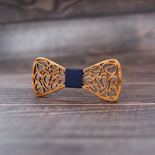 Mahoosive New Floral Wood Bow Ties for Men Bowtie Hollow Butterflies Wedding suit wooden bowtie Shirt krawatte Bowknots Slim tie - Image 4