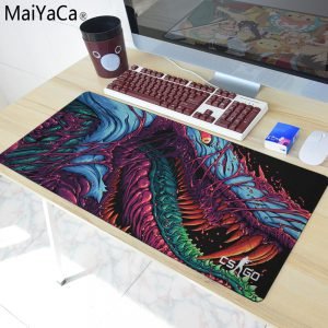MaiYaCa The most fire Hyper beast CS GO Large Mouse Pad Overlock Edge Big Gaming mouse Pad Send BoyFriend the Best Gift 40x90cm