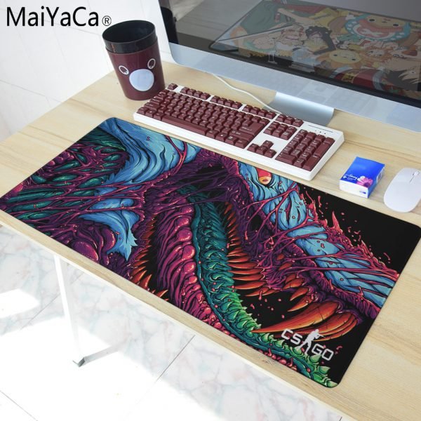 MaiYaCa The most fire Hyper beast CS GO Large Mouse Pad Overlock Edge Big Gaming mouse Pad Send BoyFriend the Best Gift 40x90cm