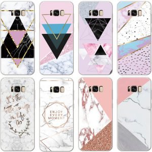 Marble Geometric Case For Samsung Galaxy Note 8 9 J2 J3 J5 J7 Prime S6 S7 Edge S8 S9 Plus A3 A5 2016 2017 A6 A8 2018 TPU Cover