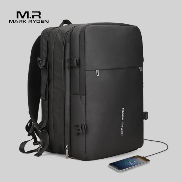 Mark Ryden Man Backpack Fit 17 inch Laptop USB Recharging Multi-layer Space Travel Male Bag Anti-thief Mochila - Image 3