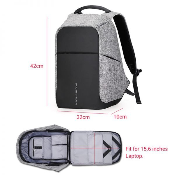 Mark Ryden Multifunction USB charging Men 15inch Laptop Backpacks For Teenager Fashion Male Mochila Travel backpack anti thief - Image 5