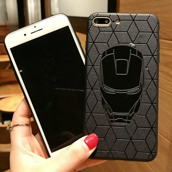 Marvel Avengers Captain America Shield Superhero Case for iPhone 6s 7 8 Plus X 10 XS Max XR Silicone Rubber Cover Ironman coque - Image 4