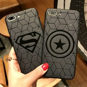 Marvel Avengers Captain America Shield Superhero Case for iPhone 6s 7 8 Plus X 10 XS Max XR Silicone Rubber Cover Ironman coque