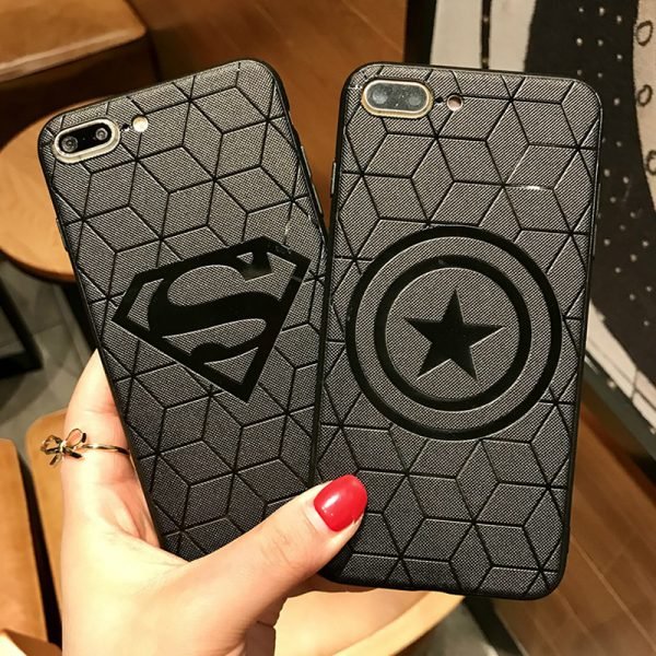 Marvel Avengers Captain America Shield Superhero Case for iPhone 6s 7 8 Plus X 10 XS Max XR Silicone Rubber Cover Ironman coque