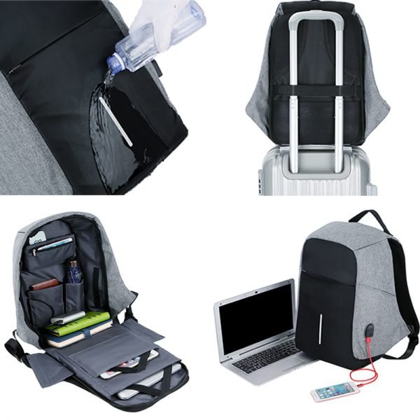 Men Anti theft Backpack USB Charging 15.6 Laptop Backpack Multifunction Waterproof Travel Bagpack women High Quality School bag - Image 3