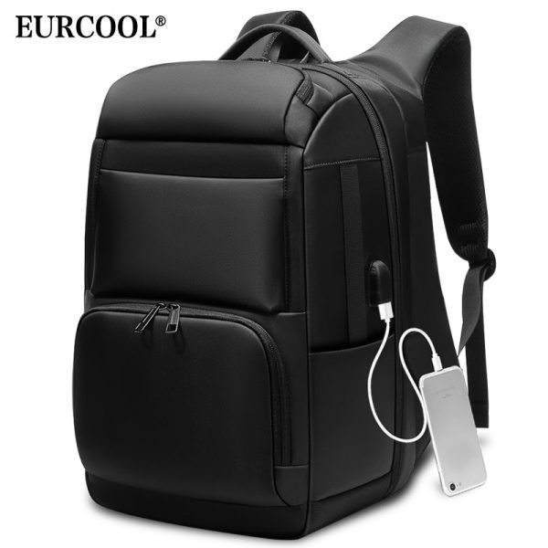 Men Travel Backpack Large Capacity Teenager Male Mochila Back Anti-thief Bag USB Charging 17.3" Laptop Backpack Waterproof n0007