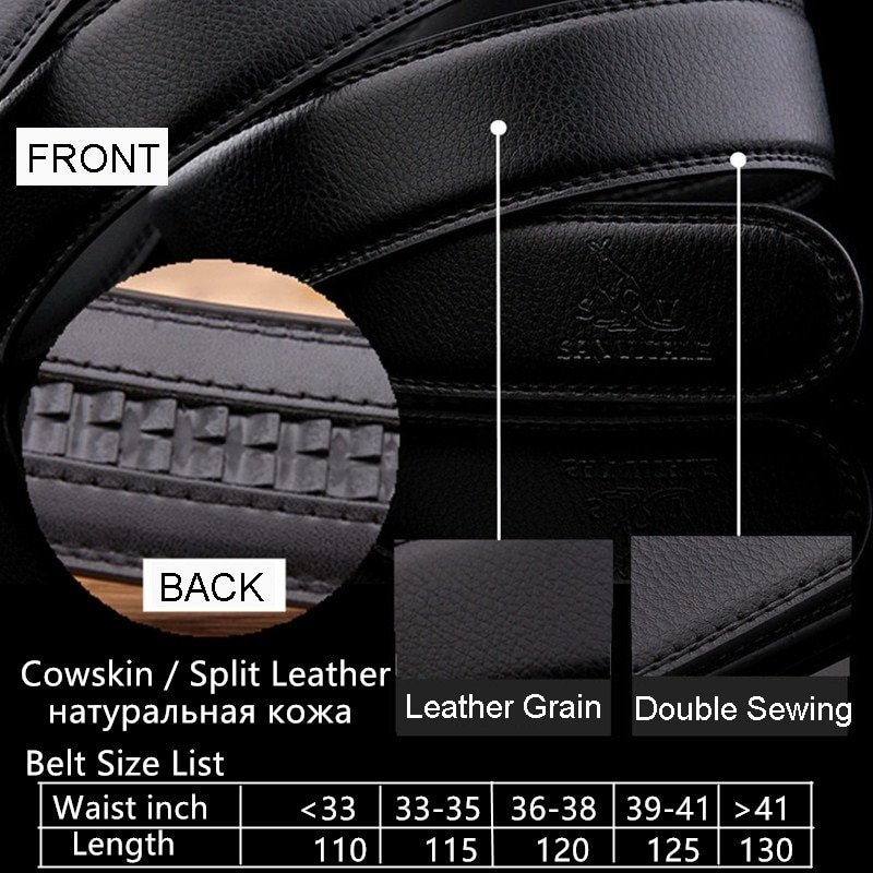 Men's Genuine Leather Belt High Quality New Designer Belts Men Luxury Strap Male Waistband Fashion Vintage Buckle Belt for Jeans - Image 4
