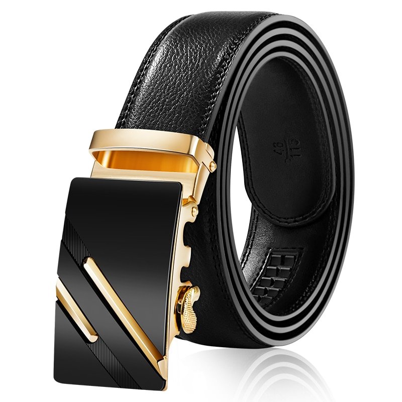 Mens Business Style Belt Designer Leather Strap Male Belt Automatic Buckle Belts For Men Top Quality Girdle Belts For Jeans